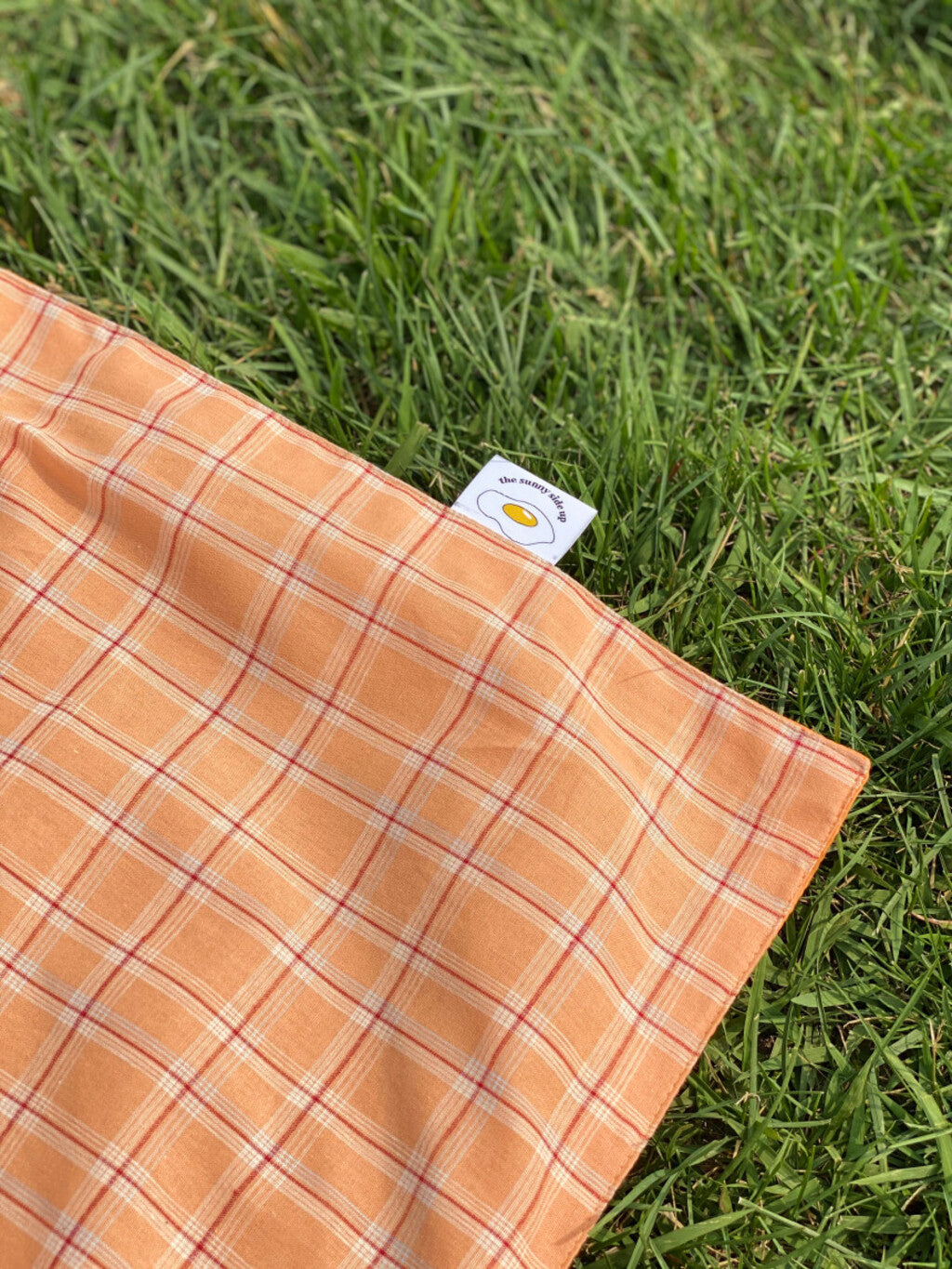 Summerlicious Picnic Mat (Orange Big-Checkered)