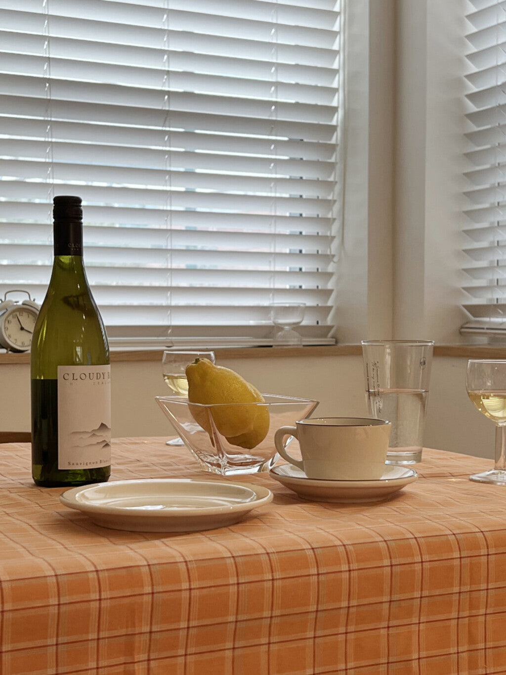 Summerlicious Picnic Mat (Orange Big-Checkered)