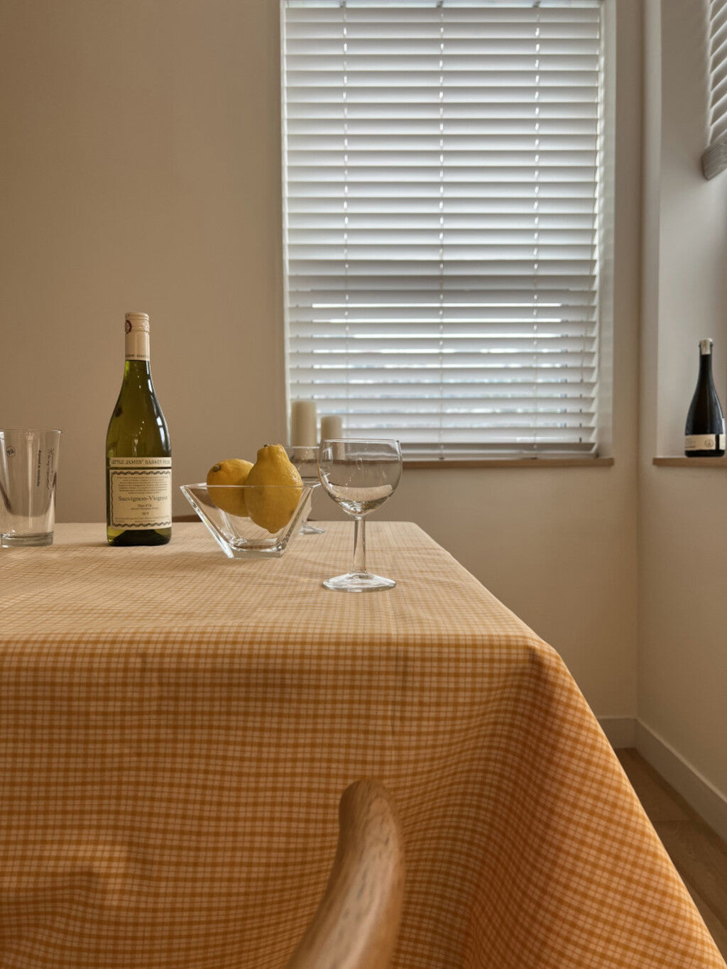 Summerlicious Picnic Mat (Yellow Mini-Checkered)