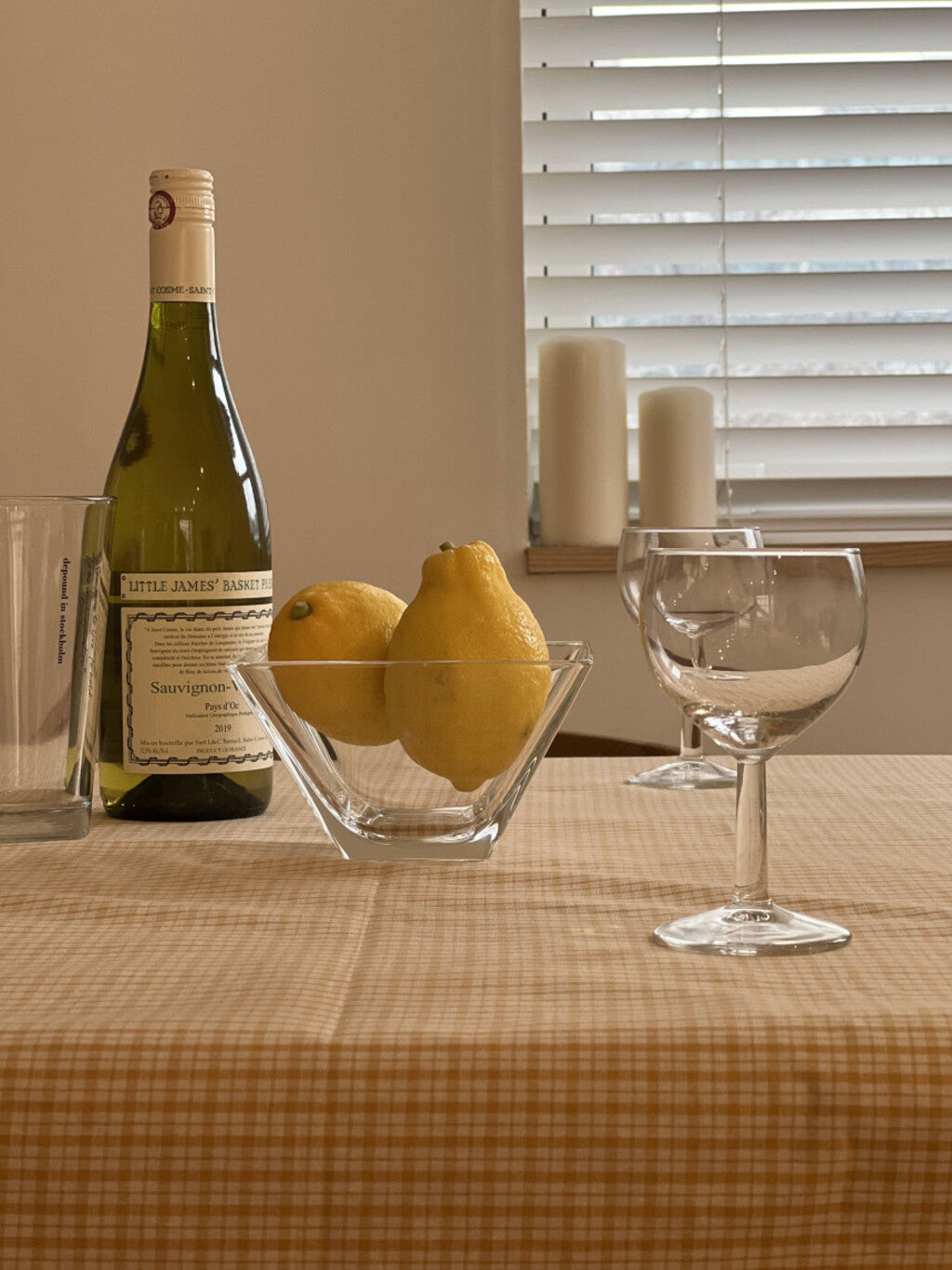 Summerlicious Picnic Mat (Yellow Mini-Checkered)