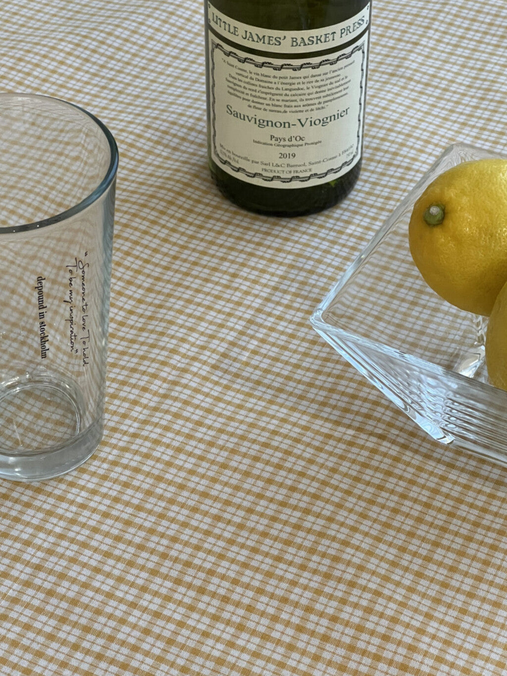 Summerlicious Picnic Mat (Yellow Mini-Checkered)